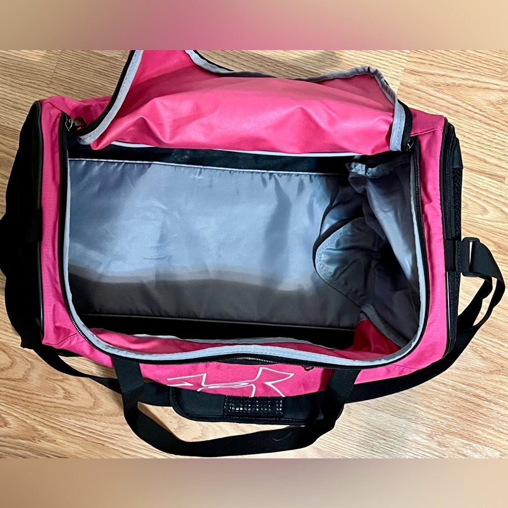 Under Armour Women's Pink and Black Travel Bag - Picture 9 of 11